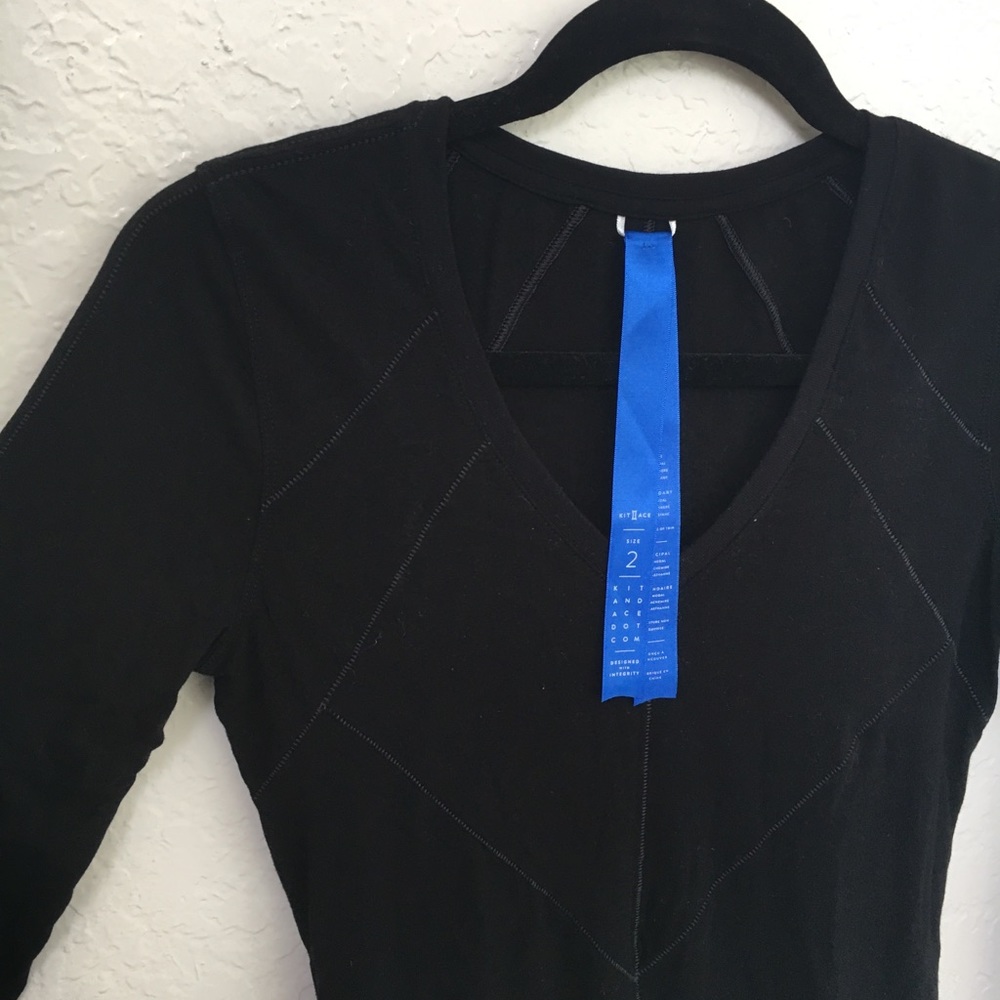 Kit and Ace Black Long Sleeve Tee